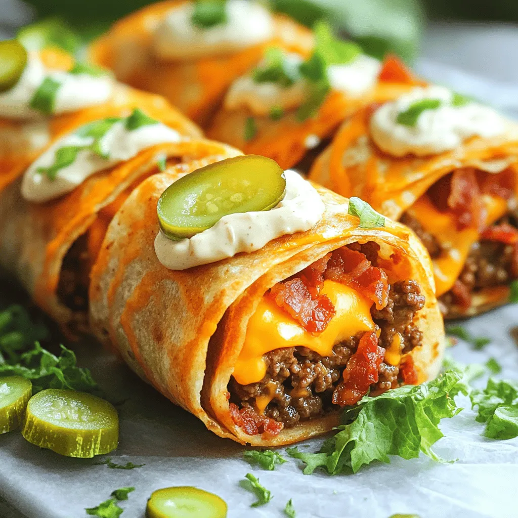 Ultimate bacon cheeseburger tortilla roll-ups combine fun snacks with bold flavors. They offer a twist on classic bacon cheeseburgers. You get all the taste without the mess of a burger. These roll-ups are easy to make and are loved by many.