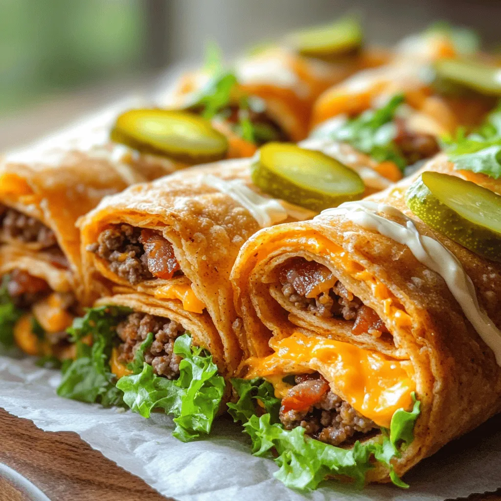 Ultimate bacon cheeseburger tortilla roll-ups combine fun snacks with bold flavors. They offer a twist on classic bacon cheeseburgers. You get all the taste without the mess of a burger. These roll-ups are easy to make and are loved by many.