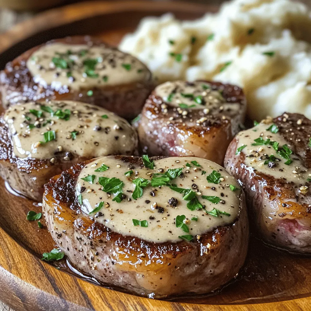 To create a great filet mignon, you need just a few key ingredients. The star of the dish is, of course, the filet mignon steaks. I recommend using two steaks, weighing 6 to 8 ounces each. This cut is tender and rich, perfect for a special meal.