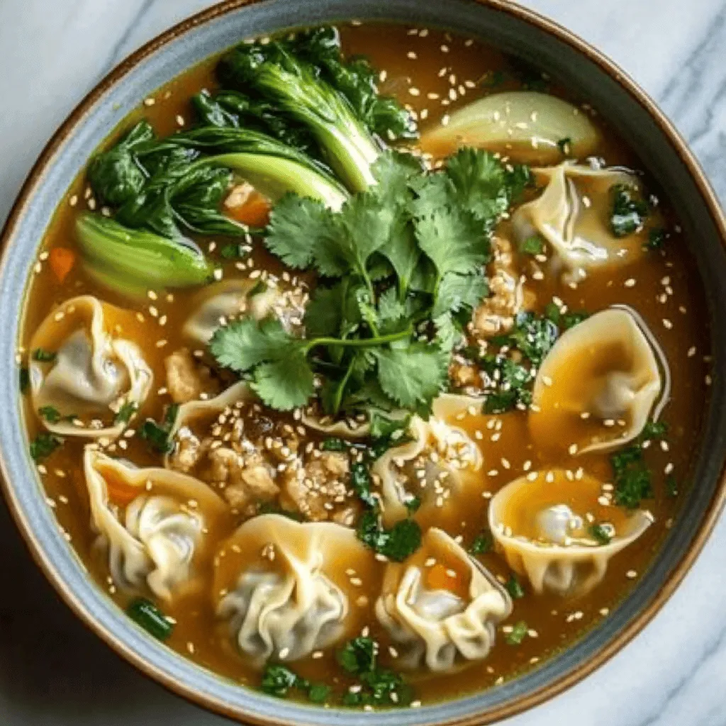 To make a great homemade wonton soup, you need fresh, quality ingredients. First, let's talk about the wonton filling. The main ingredients you need are ground pork, minced shrimp, and green onions. Ginger, soy sauce, and sesame oil add rich flavor. These ingredients blend well to create a savory filling for the wontons.