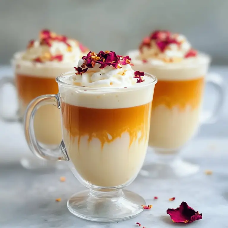 Vanilla rose tea latte is a cozy drink that blends floral notes with sweet vanilla. This drink has a smooth and aromatic flavor. You get both the warmth of black tea and the gentle taste of rose petals. The vanilla syrup adds a touch of sweetness. Together, these flavors create a comforting drink perfect for any day.