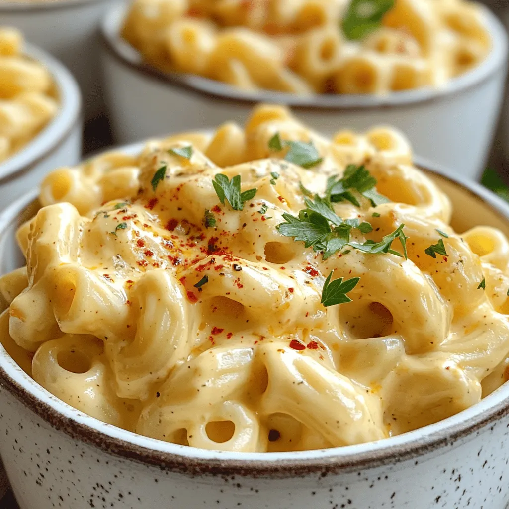 To make a great instant pot mac and cheese recipe, you need a few key ingredients. First, you need elbow macaroni. It cooks well and holds cheese nicely. I recommend using 8 ounces for this dish.