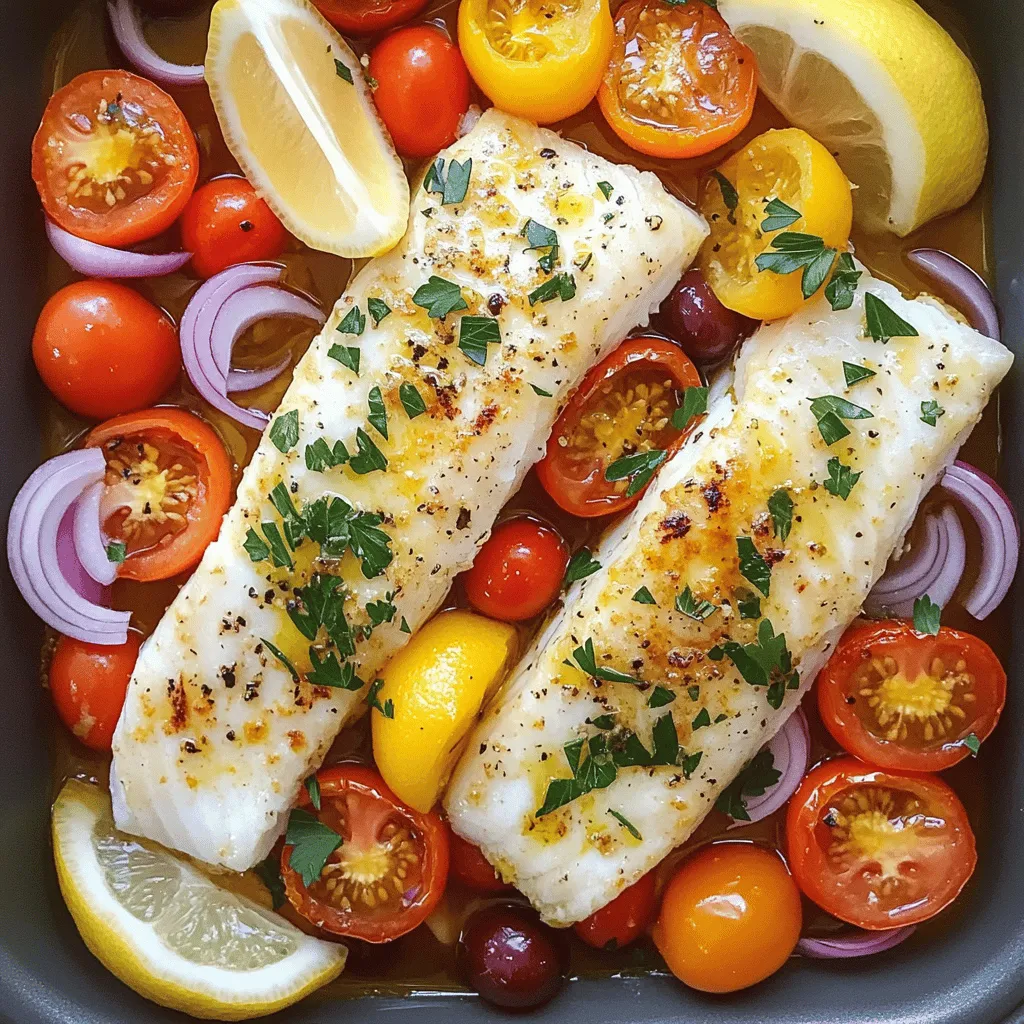 In Mediterranean baked fish recipes, the key ingredients create a bright and fresh taste. The fish itself is vital. White fish like cod, tilapia, or snapper works best. Each type brings a gentle flavor that absorbs spices well.