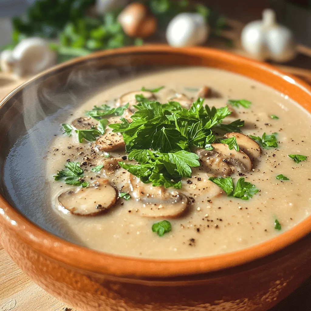 To make a quick dairy-free mushroom soup, you need a few key ingredients. First, gather 500g of mixed mushrooms. I love using shiitake, cremini, and button mushrooms. They add great flavor and texture. Next, you will need one large onion, chopped finely. The onion gives the soup a sweet base.