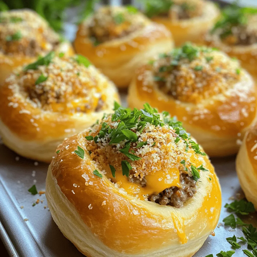 Irresistible garlic parmesan cheeseburger bombs are tasty snacks that pack a punch. They combine juicy beef, gooey cheese, and rich flavors. These treats are perfect for parties or a cozy night in. You can easily make them at home, and they are sure to impress.