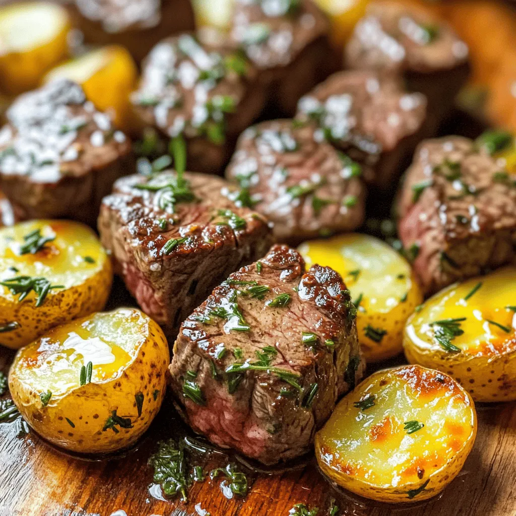 Garlic butter steak bites are small, tender cubes of steak cooked in garlic and butter. They fit perfectly into a busy dinner plan. You can make this meal in about 25 minutes. It’s a quick dinner idea that your whole family will love.