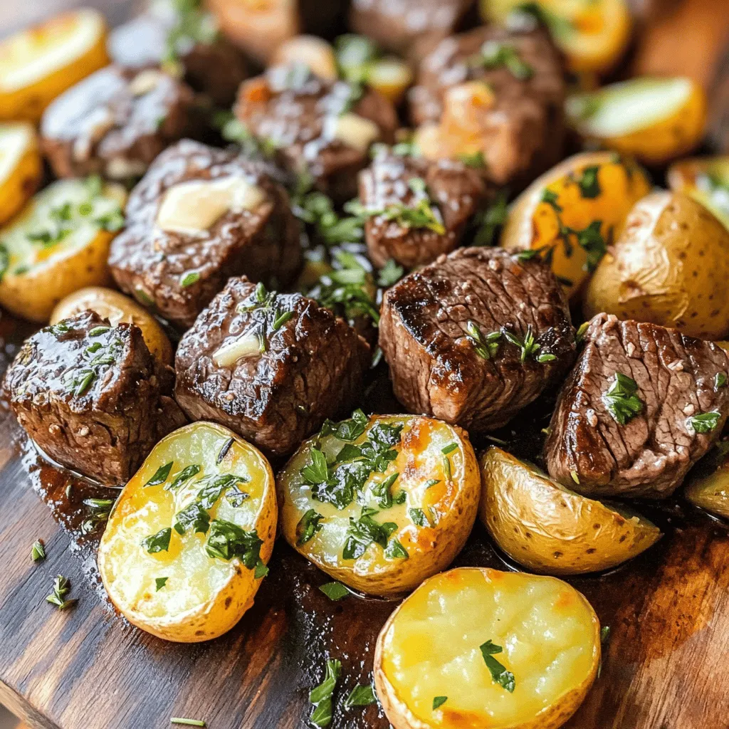 Garlic butter steak bites are small, tender cubes of steak cooked in garlic and butter. They fit perfectly into a busy dinner plan. You can make this meal in about 25 minutes. It’s a quick dinner idea that your whole family will love.