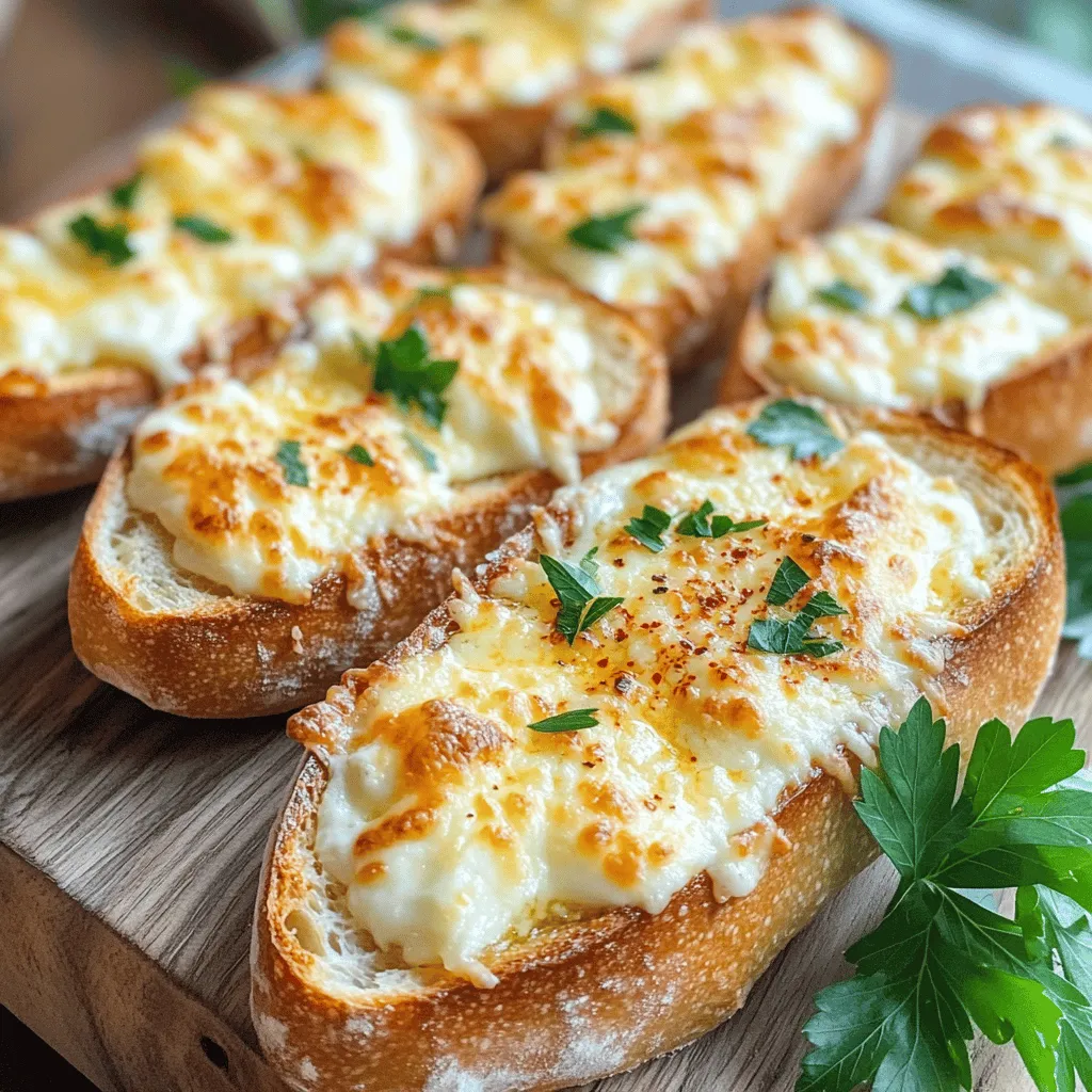 To make cheesy garlic bread, you need simple but tasty garlic bread ingredients. Start with a large French baguette. This bread is perfect; it has a nice crust and soft inside.