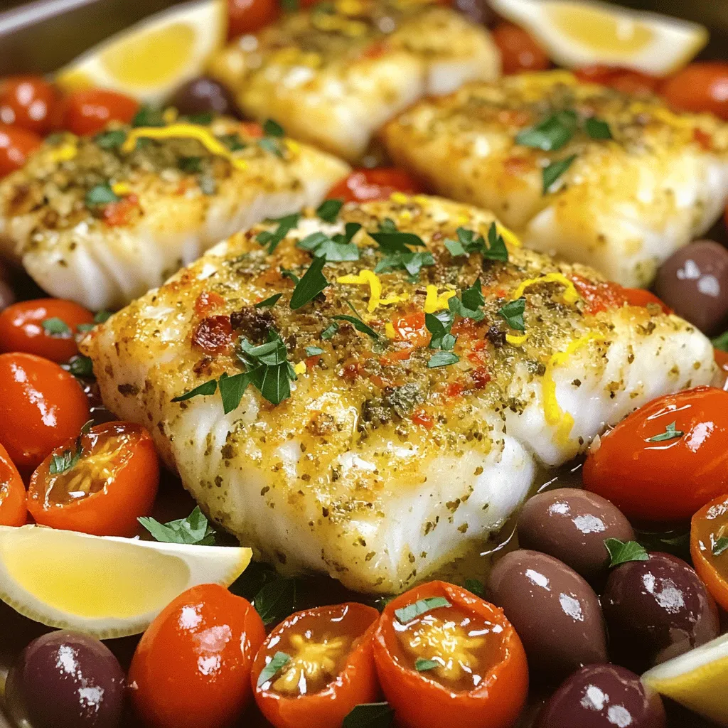 Mediterranean Baked Fish is simple yet full of flavor. The right ingredients make all the difference. Let's dive into what you'll need for this tasty dish.