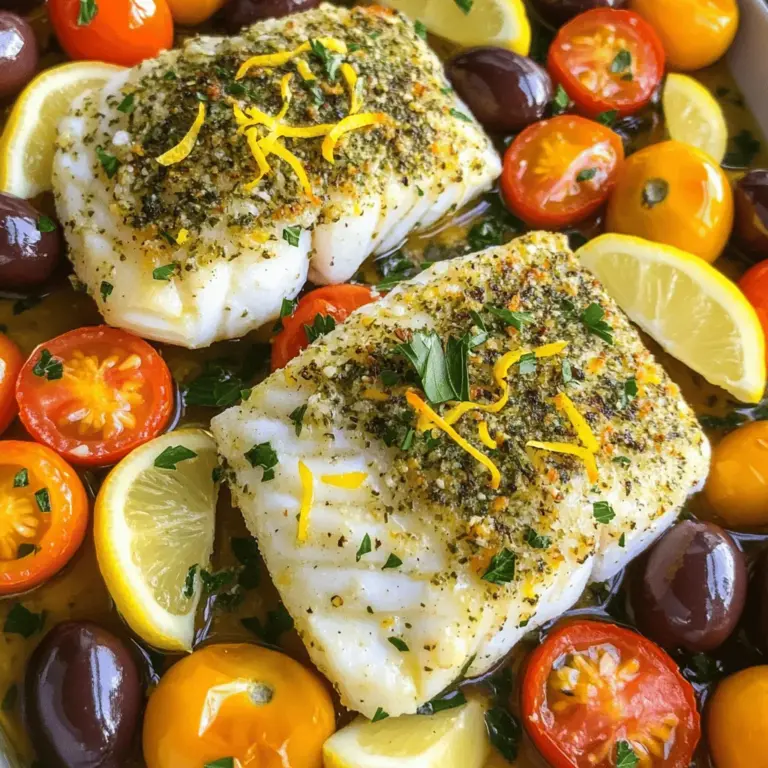 Mediterranean Baked Fish is simple yet full of flavor. The right ingredients make all the difference. Let's dive into what you'll need for this tasty dish.