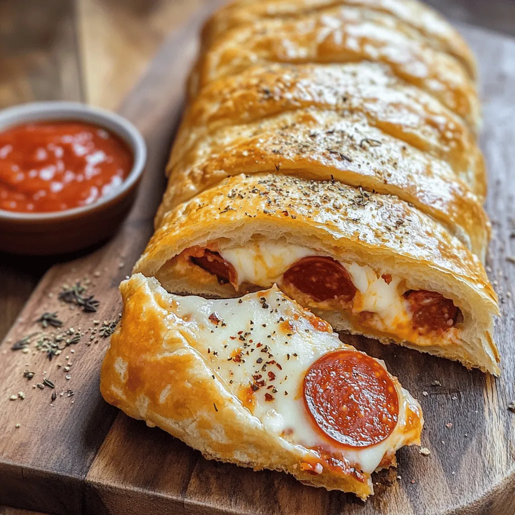 To create a great cheese and pepperoni stromboli, you need some key ingredients. First, you need pizza dough. You can use store-bought or make your own. I love using fresh dough for the best flavor and texture.