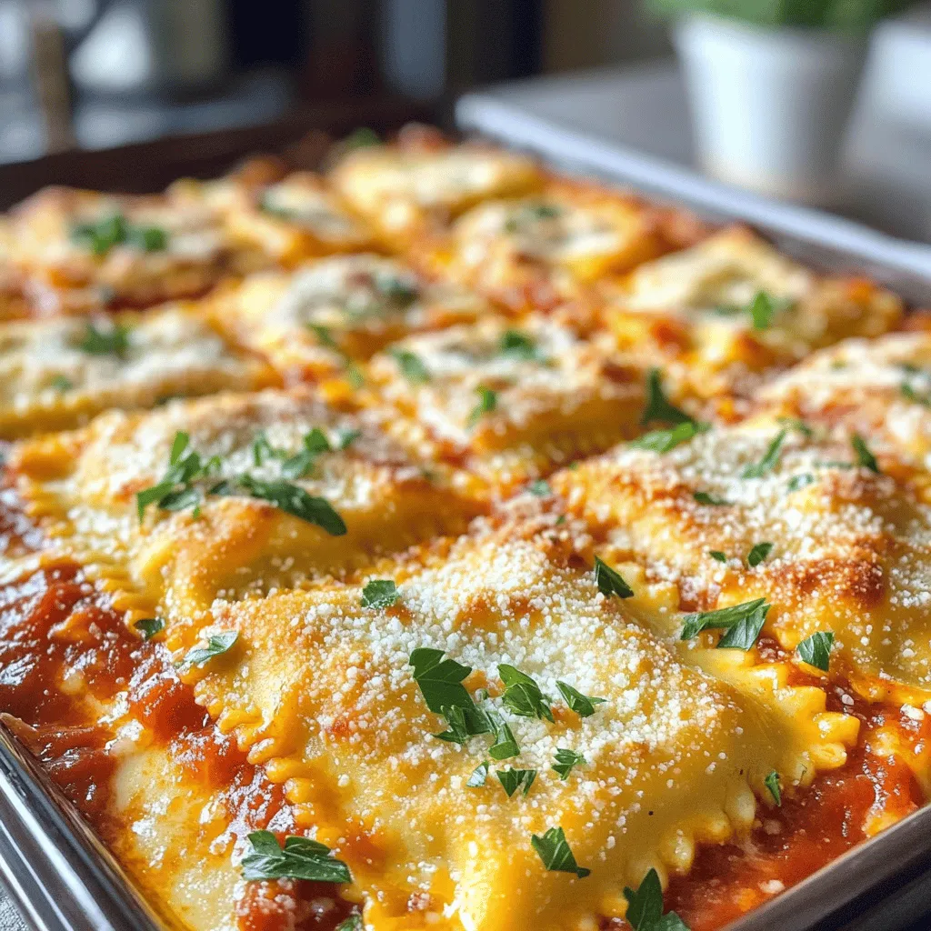 The main star of this dish is the cheese ravioli. You need a 25 oz package of refrigerated cheese ravioli. This makes it easy and quick to prepare. The ravioli adds a rich and creamy texture to the casserole.