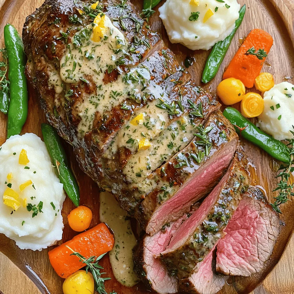 For an herb butter beef tenderloin roast, you need a few key ingredients. The main star is the beef tenderloin. I suggest getting a cut between 2-3 lbs. This size cooks well and serves about 6-8 people.