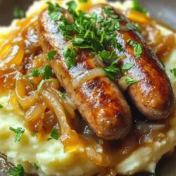 Satisfying Bangers and Mash with Onion Gravy Recipe