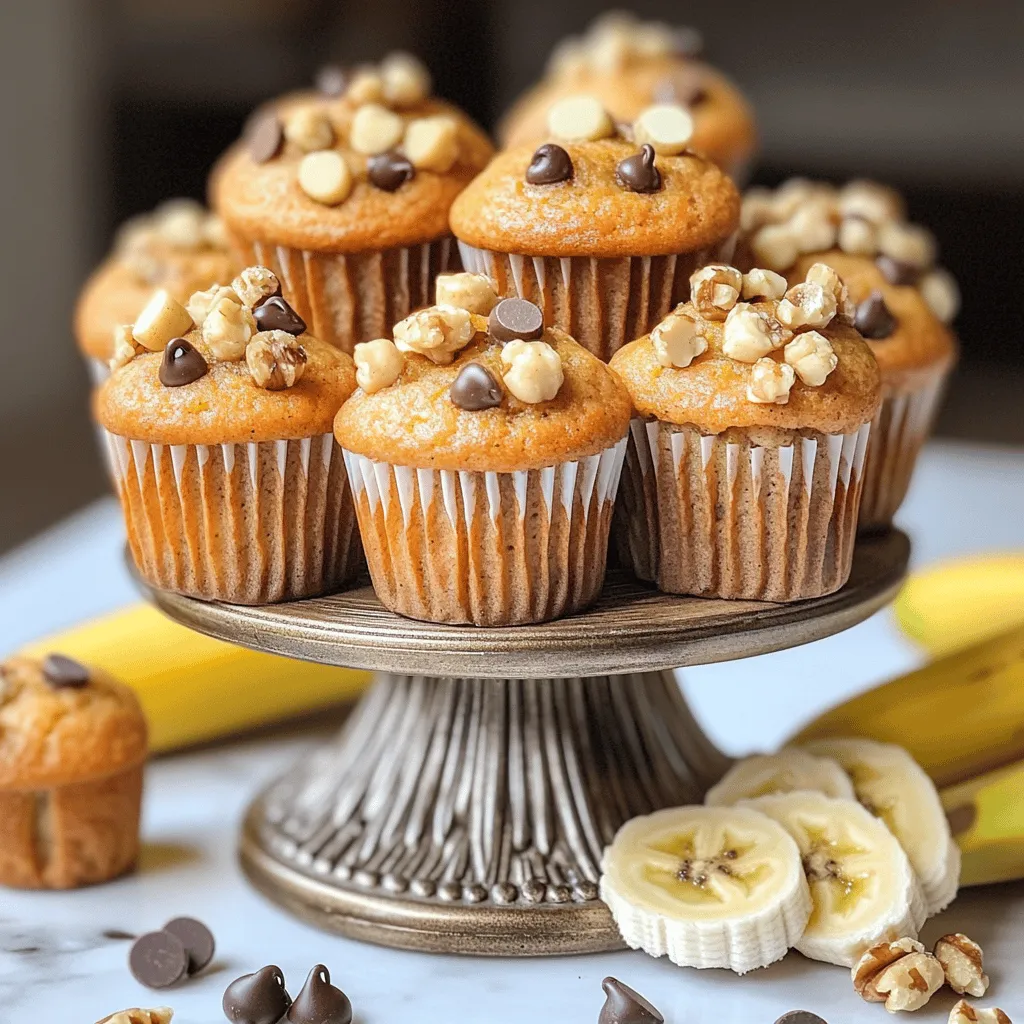 Mini banana muffins are small, sweet treats made from ripe bananas. You can enjoy them as a snack or breakfast. They taste great and are easy to make.