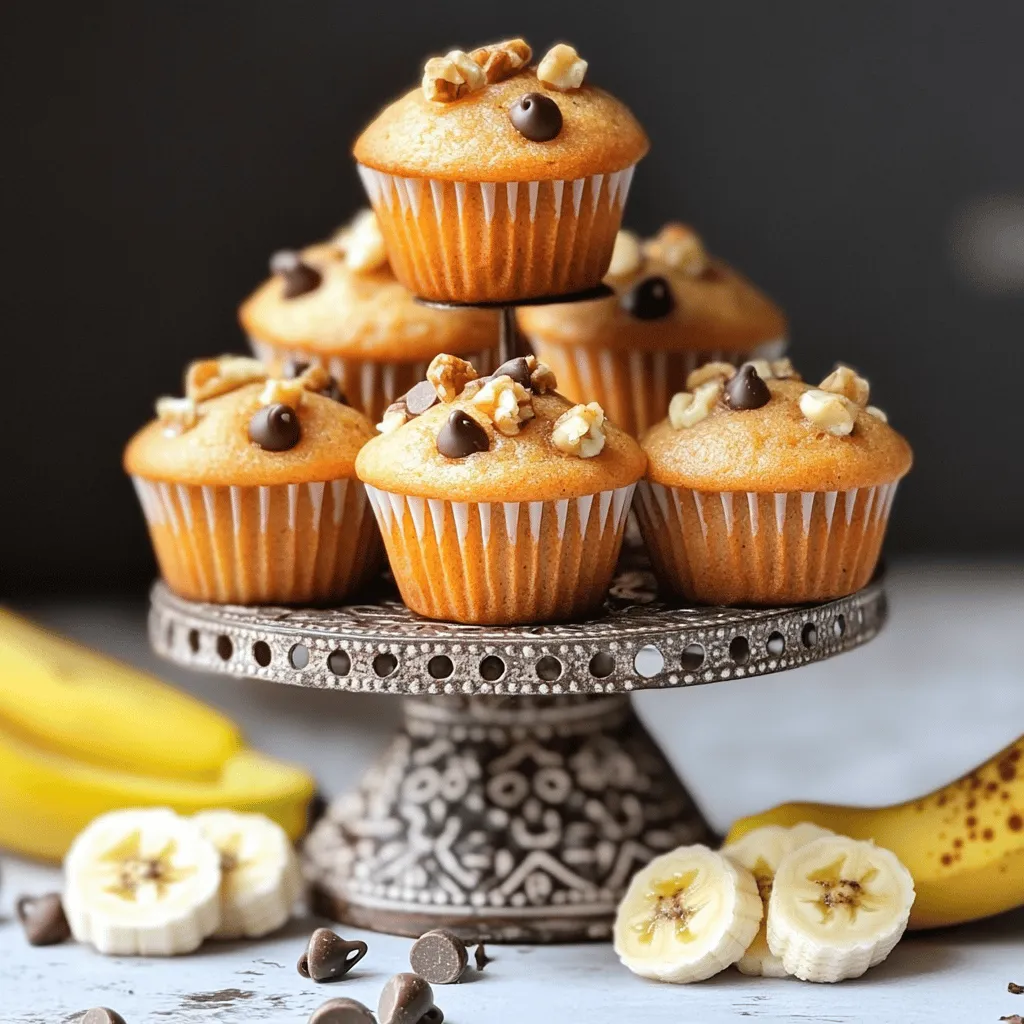 Mini banana muffins are small, sweet treats made from ripe bananas. You can enjoy them as a snack or breakfast. They taste great and are easy to make.