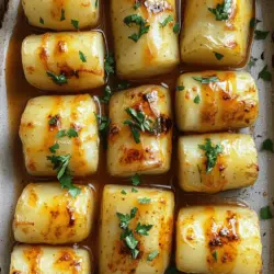 Fondant potatoes are a treat that shines with flavor. They come from classic French cooking. You prepare them by cutting potatoes into thick cylinders and cooking them in butter and stock. This method gives them a soft inside and a crispy outside.