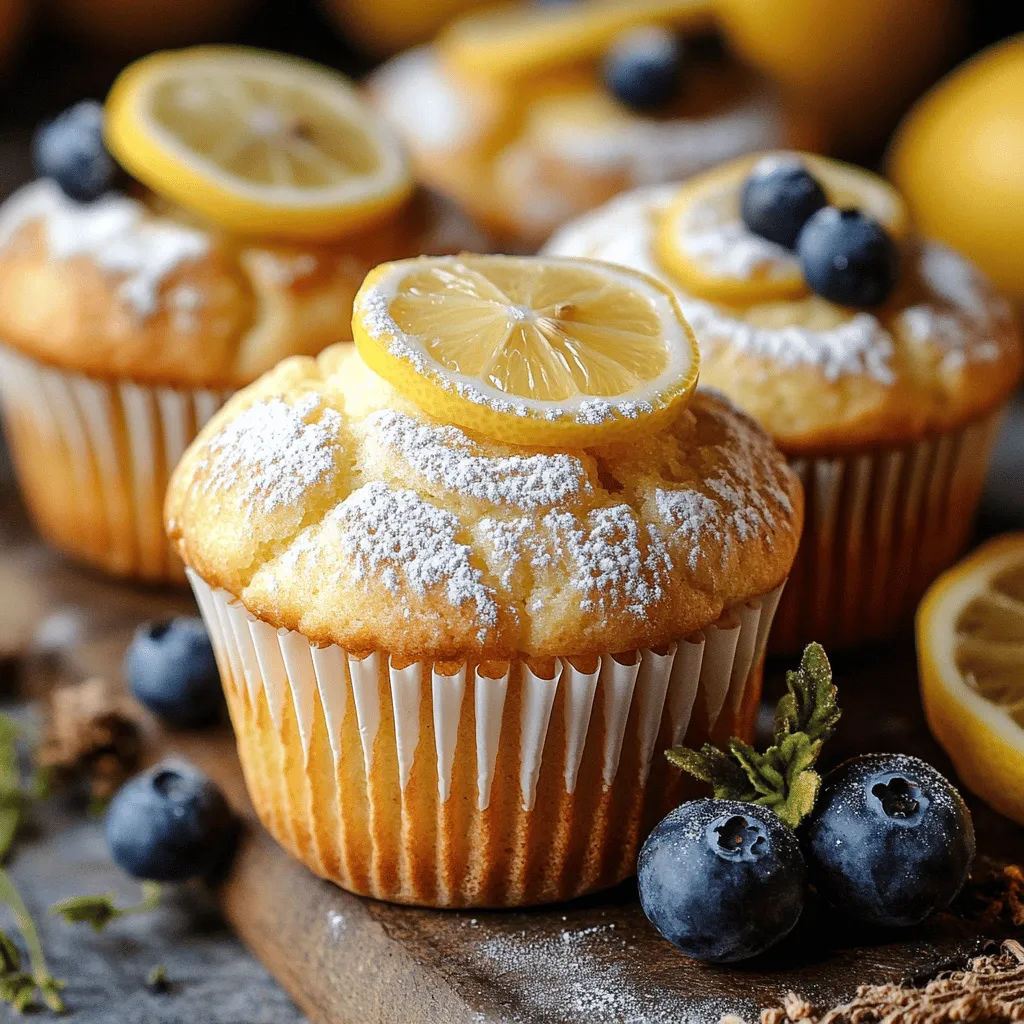 Lemon cream cheese muffins shine with bright flavors. The key ingredients create a lovely balance. First, you need flour. I use both all-purpose and whole wheat flour. This makes the muffins soft yet hearty.