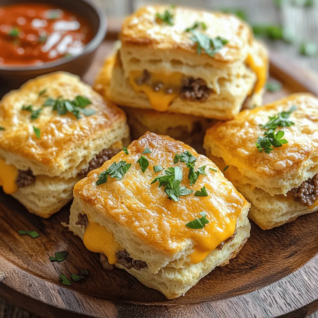 The star of the cheesy beef biscuit bombs recipe is the biscuit dough. This dough is easy to use. It comes in a can, so you can save time. The dough puffs up nicely when baked.