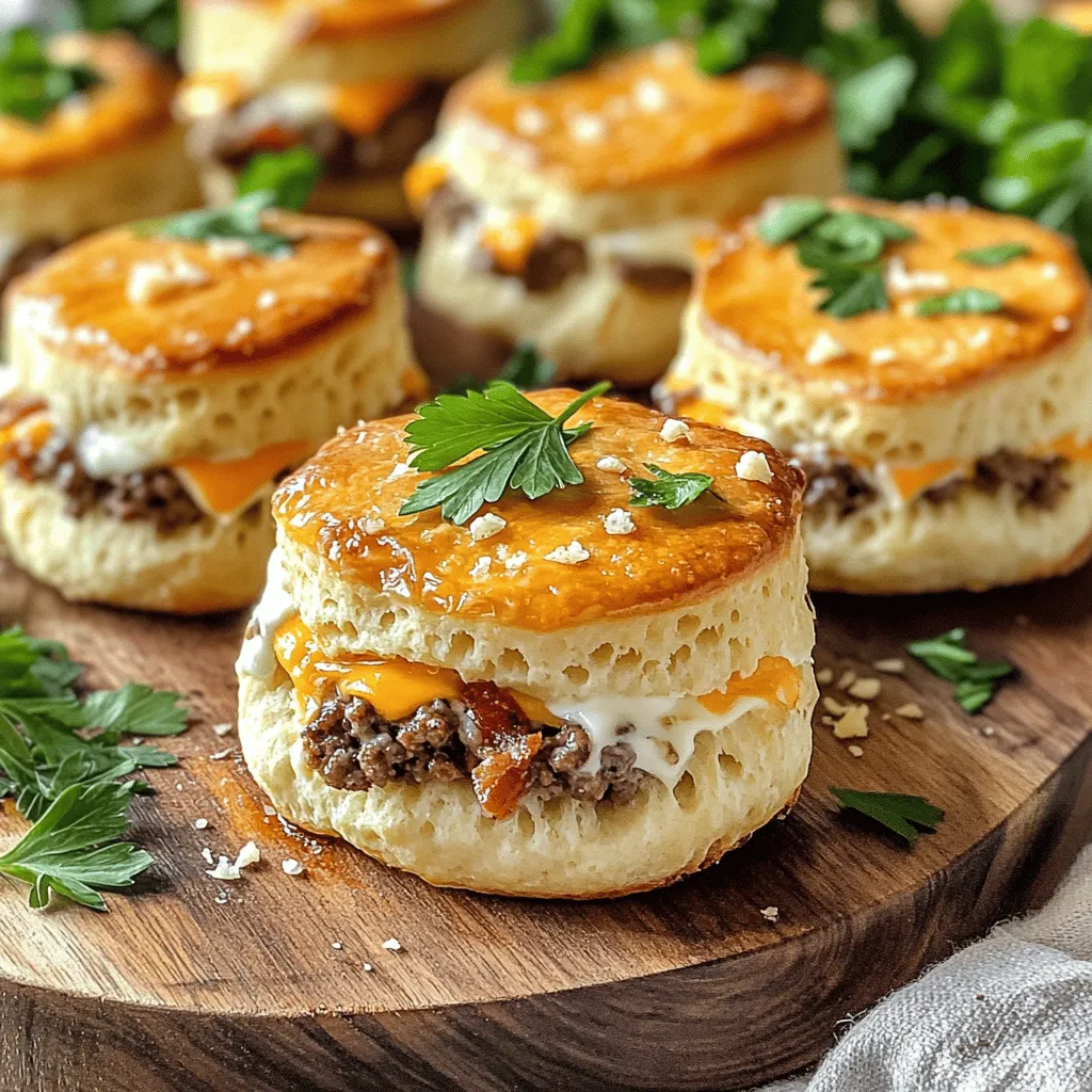 For Garlic Parmesan Bacon Cheeseburger Bombs, you need simple yet tasty ingredients.