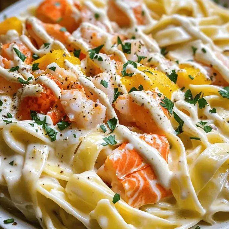 The main items in a cajun lobster alfredo recipe are seafood, pasta, and sauce. You need a lobster tail, crab meat, and salmon. These three seafood types give great taste and texture. Each brings its unique flavor to the dish.