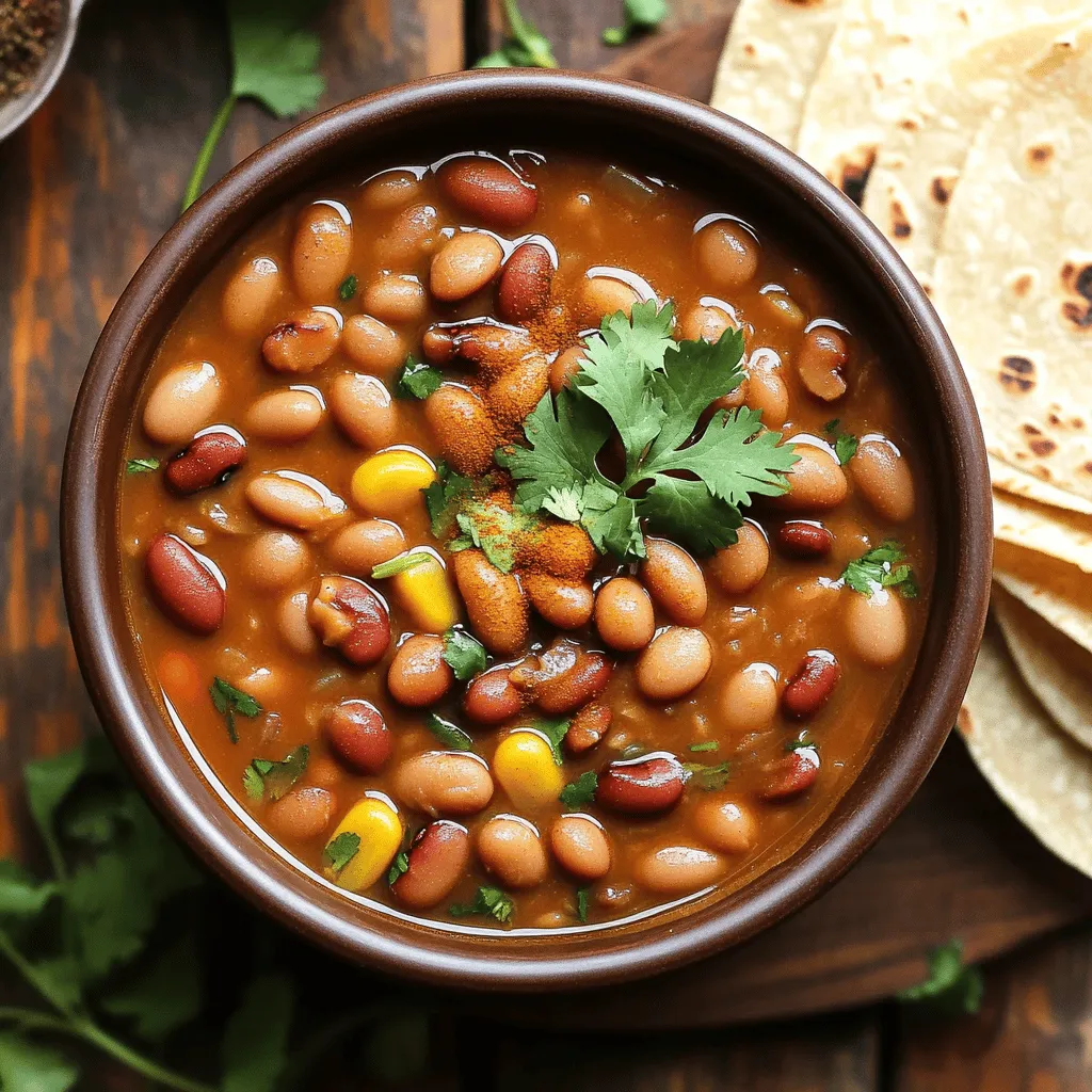 To make copycat Rubio's pinto beans, you need a few key ingredients. First, use <strong>dried pinto beans</strong>. Two cups are perfect for this recipe. Rinse them well before soaking. You will also need four cups of water to cook the beans.” /></p>
</p>
<h2>What Cooking Tips Can Help You Achieve the Perfect Pinto Beans?</h2>
</p>
<p>To cook pinto beans well, you need a few tips. First, soak your beans. This helps them soften. You can soak them overnight or use a quick method. Boil them for two minutes, then let them sit for one hour.</p>
</p>
<h3>How can you adjust cooking times for different methods?</h3>
</p>
<p>Cooking times vary by method. In a pressure cooker, cook beans for 25 to 30 minutes. If you use a pot, simmer them for 1.5 to 2 hours. The beans should be tender but not mushy.</p>
</p>
<h3>What are common mistakes to avoid when cooking pinto beans?</h3>
</p>
<p>One mistake is not soaking the beans. This can lead to hard beans. Another is adding salt too soon. Salt can make the beans tough if added early. Always wait until the end to season.</p>
</p>
<h3>How do you achieve the desired consistency in your beans?</h3>
</p>
<p>To get the right texture, watch the cooking time. If the beans are too watery, simmer them uncovered. This helps thicken the liquid. Add salt after cooking for the best flavor. For the full recipe, check out the details above.</p>
</p>
<h2>What Variations Can You Try with This Pinto Bean Recipe?</h2>
</p>
<p>Pinto beans are versatile, and you can change them easily.</p>
</p>
<h3>How can you make your beans spicier?</h3>
<p>To spice up your beans, add jalapeños or red pepper flakes while cooking. This gives your beans a nice kick. You can also mix in hot sauce at the end. Try smoked chili powder for a smoky flavor. Adjust the spices to fit your taste.</p>
</p>
<h3>What are some vegetarian variations of this recipe?</h3>
<p>You can make this recipe vegetarian by using vegetable broth instead of water. Add more veggies like bell peppers or corn for extra flavor. You can also toss in some fresh herbs like cilantro or parsley. These add brightness to your meal.</p>
</p>
<h3>How can you use these beans in different dishes?</h3>
<p>These beans work great in tacos, burritos, or as a side dish. You can mash them for a smooth dip or mix them into soups. Pinto beans also make a hearty filling for enchiladas. Serve them with rice for a filling meal. With so many options, you’ll never get bored!</p>
</p>
<p><img decoding=