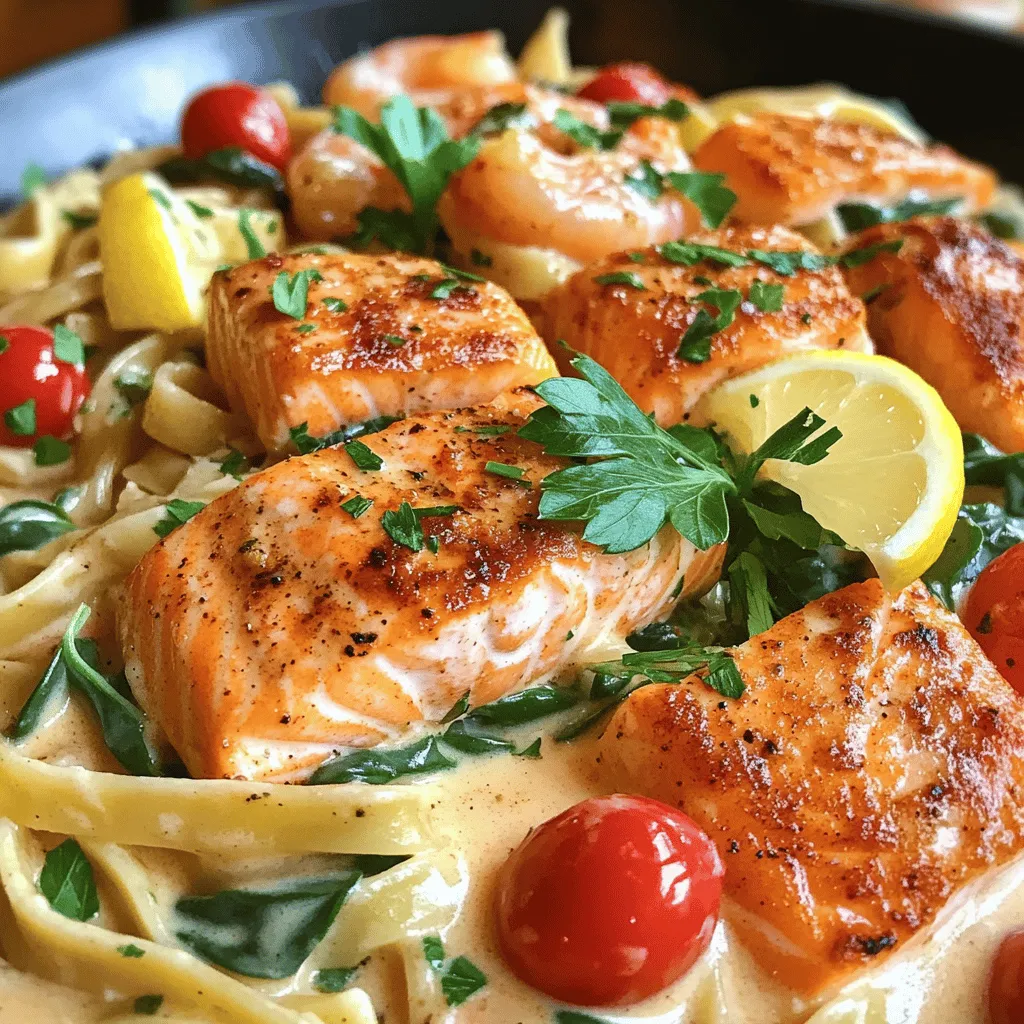 To make this Cajun creamy salmon recipe, you need fresh and simple ingredients. Here’s what you will need: