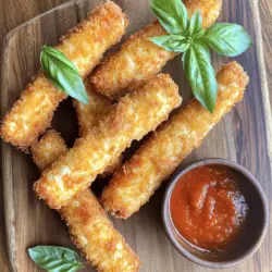 Mozzarella sticks are a fun snack made from cheese. They are simple to make and even more fun to eat. You get crispy outside and gooey cheese inside. This combination is hard to resist.