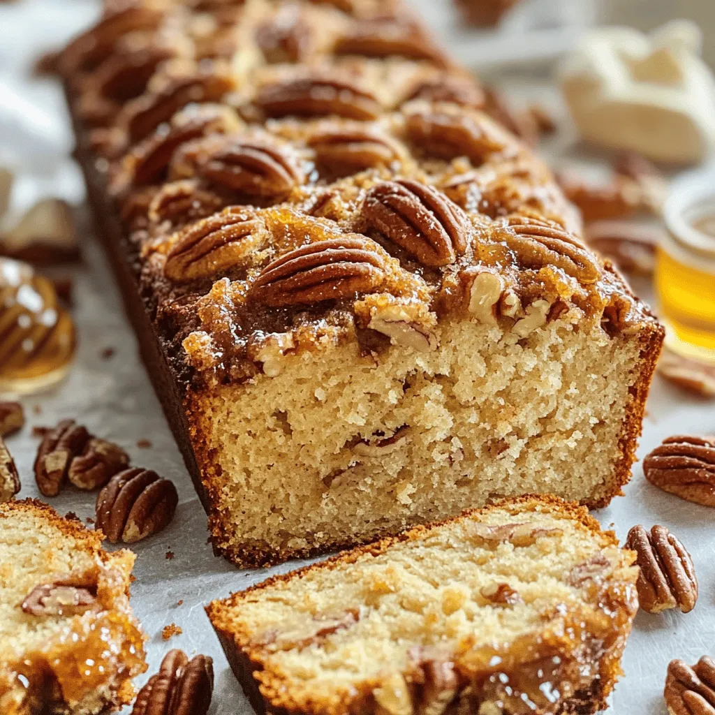 To make Sweet Alabama Pecan Bread, you need a few key ingredients. The core ingredients for pecan bread include flour, sugar, baking powder, baking soda, salt, cinnamon, and nutmeg. These give the bread its sweet and warm flavor.