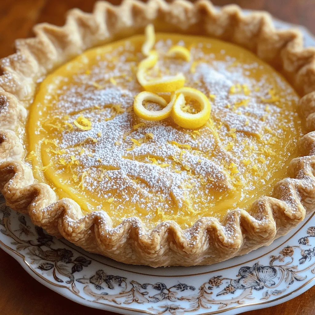 The key ingredients for lemon chess pie are simple yet powerful. Each one plays a role in the rich, tangy flavor of this classic lemon chess pie.