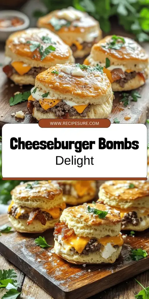 Elevate your game day snacks with this easy Garlic Parmesan Bacon Cheeseburger Bombs recipe! These mouthwatering bites feature juicy beef, crispy bacon, and oozy cheese, all wrapped in buttery garlic dough. Perfect for parties or a delicious treat, follow along for step-by-step instructions and customizable options. Ready to impress your friends and family? Click through to explore the full recipe and make these irresistible bombs today!