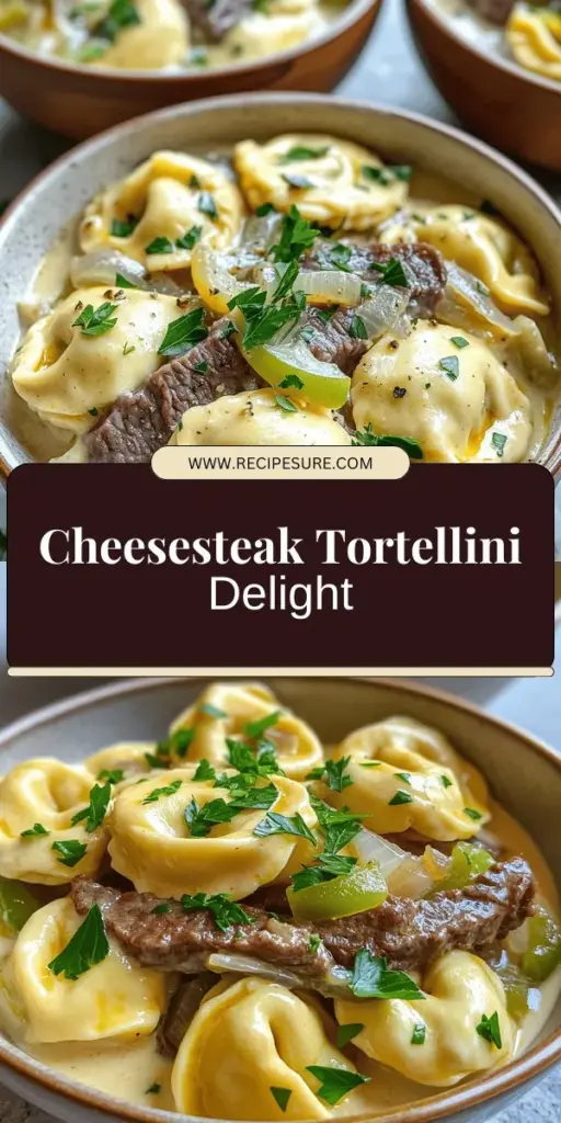 Indulge in a comforting fusion of flavors with Savory Cheesesteak Tortellini in Creamy Provolone Sauce! This irresistible dish features tender cheese tortellini, delicious beef, and a rich, creamy sauce that’s quick to prepare and perfect for any occasion. Discover essential ingredients, cooking tips, and variations to make this meal uniquely yours. Ready to elevate your dinner game? Click through for the full recipe and start cooking today!