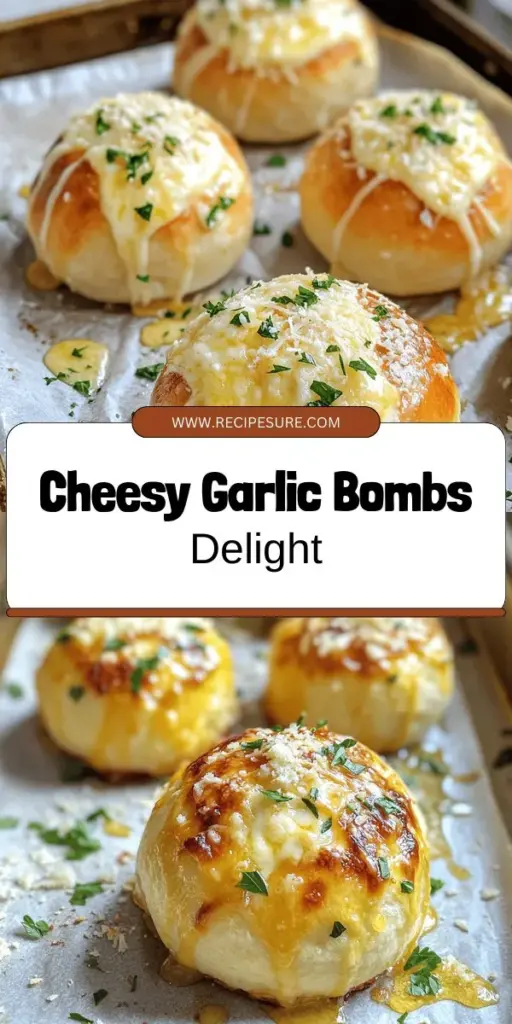 Get ready to wow your guests with delicious cheesy garlic bombs, the ultimate easy appetizer! These bite-sized delights feature gooey mozzarella and flavorful garlic, all wrapped in fluffy biscuit dough. Perfect for parties or a cozy night in, they're sure to be a hit. Follow my simple recipe to create these tasty bites and make any gathering special. Click through to explore the full recipe and elevate your appetizer game!