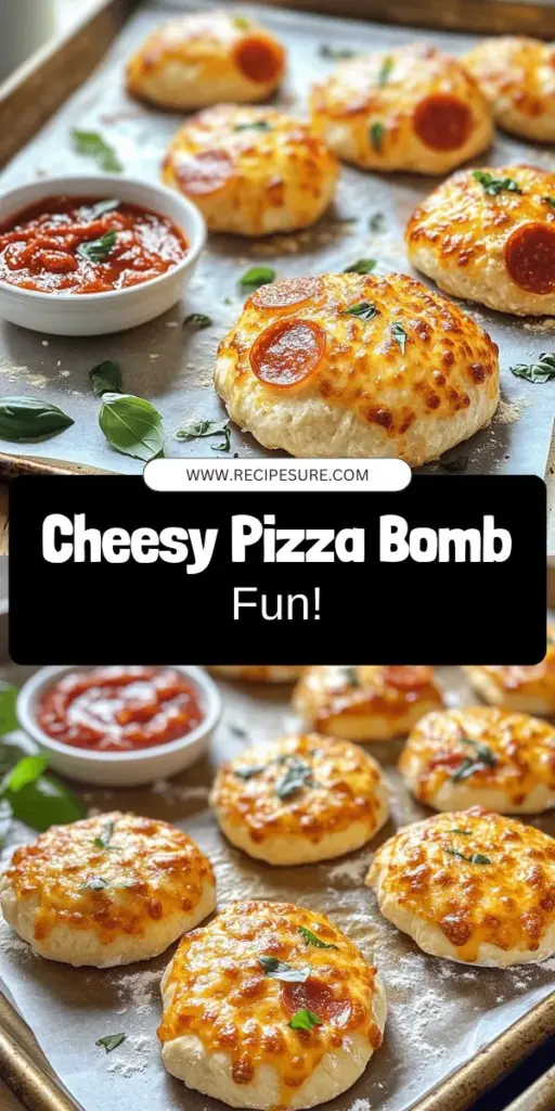 Satisfy your cravings with cheesy pepperoni pizza bombs, the ultimate fun snack! Bursting with gooey cheese and savory pepperoni wrapped in golden dough, these bites are perfect for any occasion. In just 35 minutes, you can whip up these delicious treats, complete with tips for customization and serving suggestions. Ready to impress your family and friends? Click through to discover the full recipe and start your delicious pizza journey today!