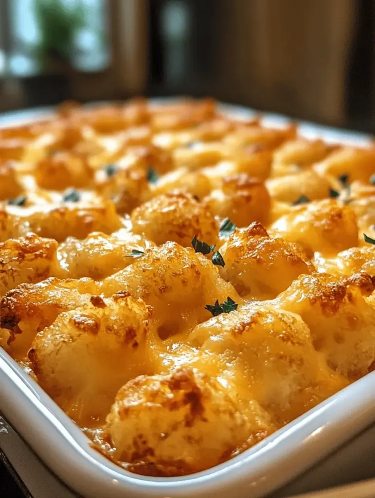 Indulge in the ultimate comfort food with Cheesy Chicken Tater Tot Delight! This mouthwatering dish combines crispy tater tots with juicy chicken, creamy cheese, and savory seasonings for a meal everyone will love. Perfect for weeknight dinners or gathering with friends, it’s easy to make and guaranteed to satisfy. Elevate your family meals with this delicious recipe, and watch as it becomes a new favorite. Get ready to dig in!