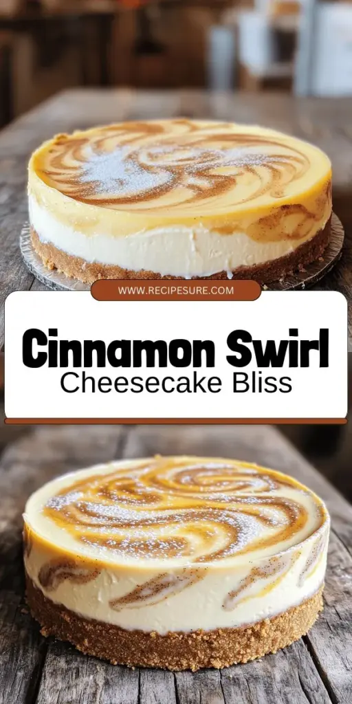 Indulge in the delightful world of baking with this Cinnamon Swirl Cheesecake that is both creamy and easy to make! Discover tips for a flawless cheesecake, including how to achieve the perfect swirl and prevent cracks. From selecting the right cream cheese to topping ideas that elevate your dessert, this recipe has it all. Ready to make a dessert that wows? Click to explore the full recipe and start your baking adventure today!