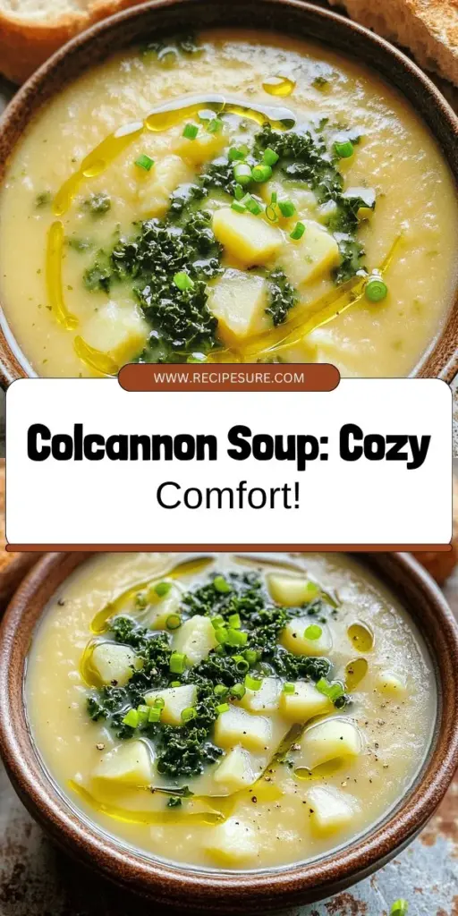 Warm up your soul with a delicious bowl of colcannon soup, a creamy and comforting dish that’s perfect for chilly days. This easy recipe combines hearty potatoes, nutritious greens, and warm spices to create a meal that nourishes both body and spirit. Discover essential ingredients, step-by-step instructions, and fun variations like adding crispy bacon or making it vegan. Dive into the comforting flavors of colcannon soup and explore the full recipe today!