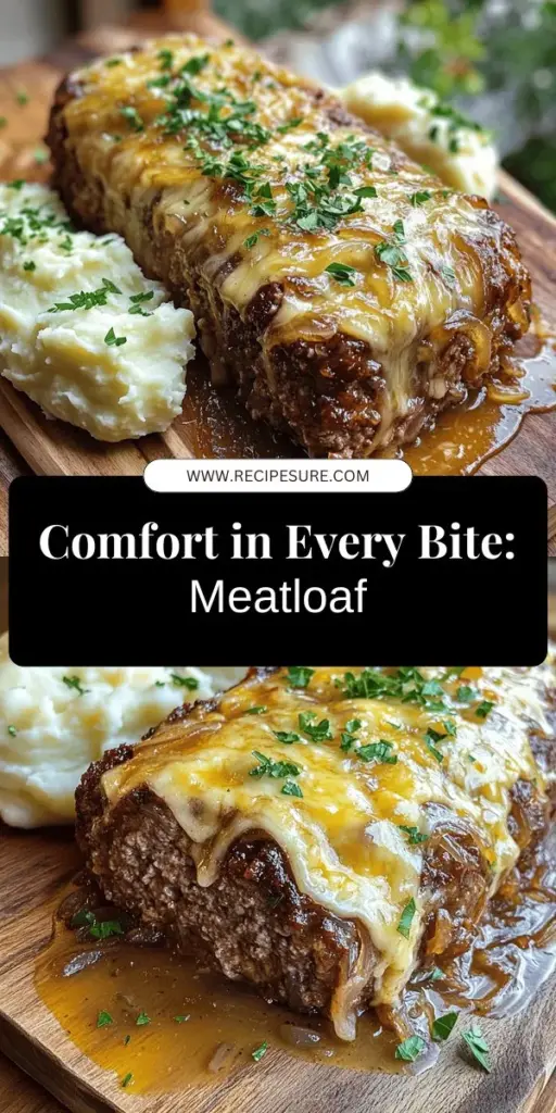 Indulge in the ultimate comfort food with French Onion Meatloaf! This savory dish combines tender ground beef, sweet sautéed onions, and gooey Gruyère cheese for a delicious twist on a classic favorite. Discover key ingredients, cooking tips, and creative variations that will impress your family. Ready to elevate your dinner game? Click through for the full recipe and enjoy a meal that's sure to warm your heart and home!