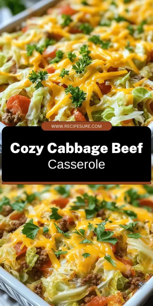 Looking for a hearty meal that’s simple to make? Try this Comforting Cabbage and Ground Beef Casserole recipe! This delicious one-pot dish combines tender cabbage with savory ground beef, making it perfect for busy weeknights or family gatherings. Discover how to prepare this easy casserole with fresh ingredients and simple steps. Click through to get the full recipe and start enjoying a cozy, homemade meal today!