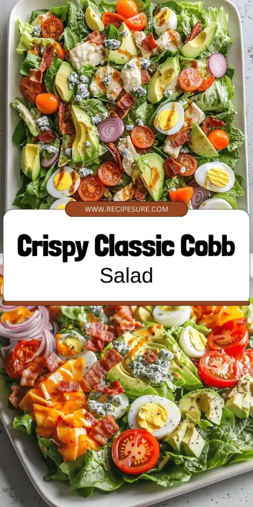 Discover the delicious world of a Classic Cobb Salad, a fresh and tasty meal idea perfect for any occasion! Packed with vibrant vegetables, protein-rich chicken, and savory bacon, this salad is not only visually appealing but also easy to make. Explore essential ingredients, step-by-step instructions, and creative variations that will elevate your salad game. Click through for the full recipe and start creating your own delightful Cobb Salad today!