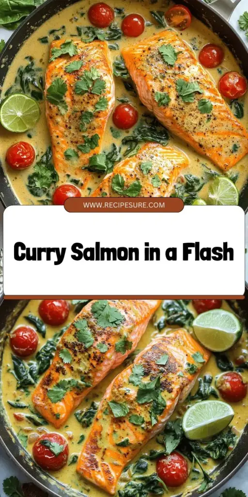 Discover the ultimate quick feast with Coconut Curry Salmon with Garlic Butter! This one-pan recipe is not only easy to make but packed with delicious flavors. With fresh salmon, creamy coconut milk, and zesty lime, you'll have a meal that delights your taste buds in just 25 minutes. Check out essential tips, ingredient swaps, and serving suggestions that make this dish perfect for any occasion. Click through to explore the full recipe and elevate your cooking game!