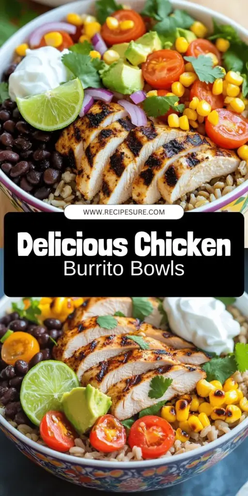 Revamp your dinner with savory burrito bowls with chicken! This easy meal guide shows you how to whip up delicious, customizable bowls packed with flavor and nutrition. From essential ingredients like chicken, rice, and beans to unique toppings that elevate your dish, there's something for everyone. Discover quick recipes, meal prep tips, and variations to fit any diet. Click through to explore these mouthwatering burrito bowl recipes and bring the fiesta to your kitchen!