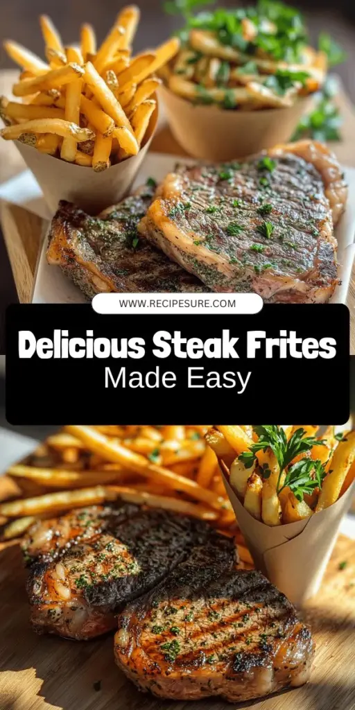 Indulge in the mouthwatering goodness of a classic Steak Frites with our simple and delicious guide! Learn how to choose the best ribeye and prepare crispy fries that will impress your guests. From cooking techniques to flavorful sauces, this recipe covers everything you need for a perfect meal at home. Ready to elevate your dining experience? Click through now to explore the full Steak Frites recipe and get cooking!