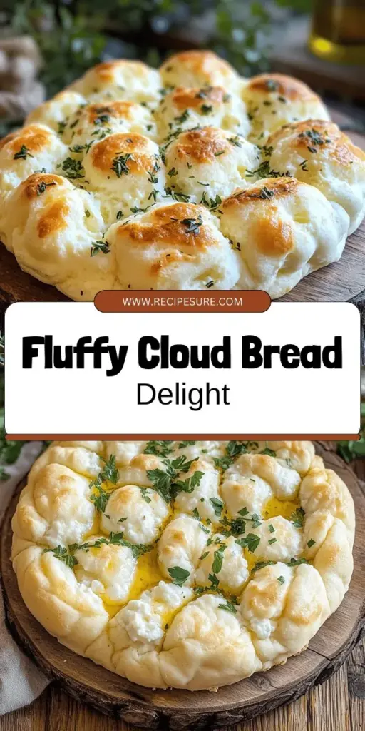 Discover the delightful world of Fluffy Cottage Cheese Cloud Bread with this easy recipe! Made with just a few simple ingredients, this low-carb bread is perfect for any meal and so light that it feels like a cloud. Learn about essential tips, variations, and serving ideas that will elevate your cooking experience. Don't miss out on creating this tasty treat—click to explore the full recipe and start baking your own cloud bread today!