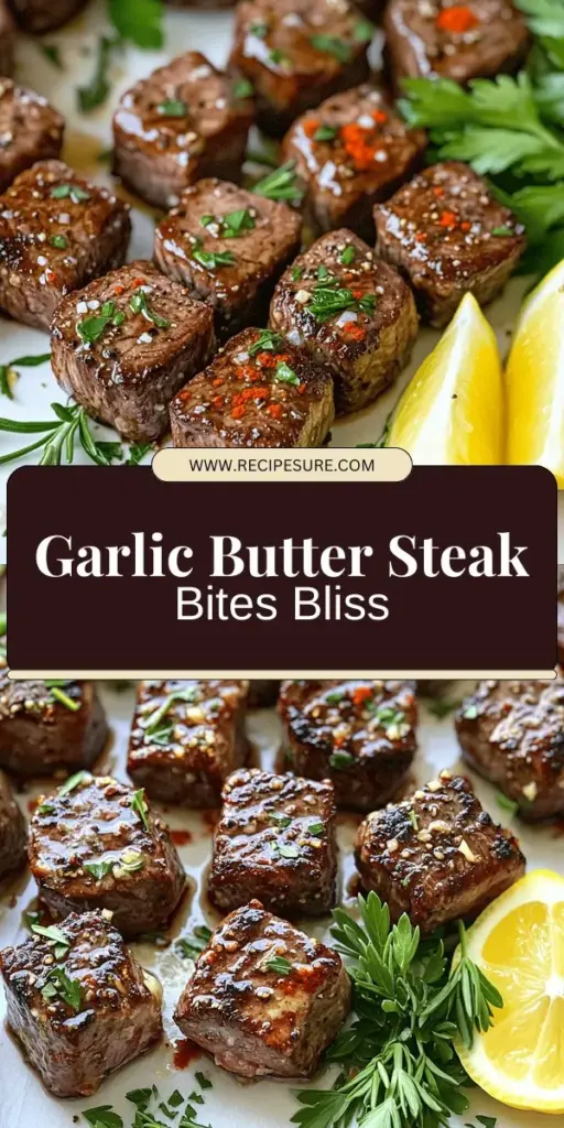 Get ready to impress your taste buds with my Irresistible Garlic Butter Steak Bites Recipe Delight! These tender steak bites are easy to make and packed with flavor, thanks to the rich garlic butter sauce. Perfect for any occasion, from cozy dinners to gatherings, this recipe will quickly become a favorite. Click through to discover the simple ingredients and steps you need to create this mouthwatering dish that everyone will love!