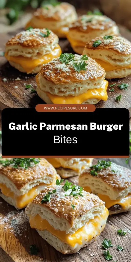 Looking for a quick and tasty snack? Try these Easy Garlic Parmesan Cheeseburger Bombs! In just 30 minutes, you can create delicious, cheesy bites that are perfect for any occasion, from game days to family dinners. With simple ingredients and customizable options, these bombs blend the classic flavors of burgers with mouthwatering garlic and parmesan. Click through to explore the full recipe and start impressing your friends and family today!