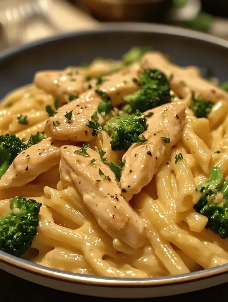 Discover the mouthwatering Creamy Garlic Chicken and Broccoli Pasta recipe that will elevate your dinner game! This dish combines tender chicken and vibrant broccoli in a rich, creamy garlic sauce, creating the perfect harmony of flavors. Quick to prepare and irresistibly delicious, it's ideal for busy weeknights or special gatherings. Check out the recipe now and bring this culinary delight to your table tonight! Perfect for pasta lovers!