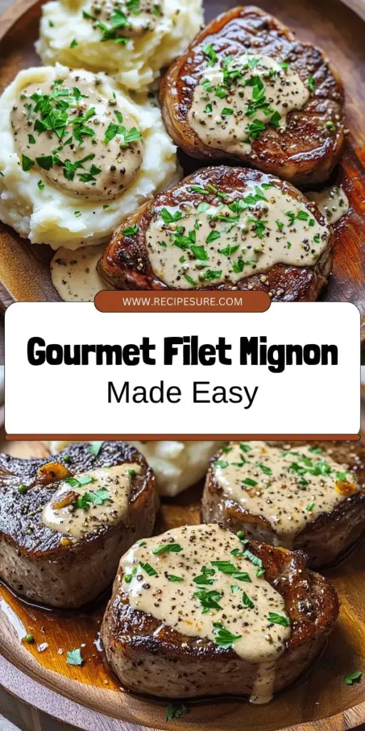 Elevate your dinner with this exquisite Seared Filet Mignon with Shallot Peppercorn Cream Sauce! This easy-to-follow recipe guides you through selecting the best cuts, essential cooking techniques, and creating a luscious cream sauce that will impress your guests. Perfect for both novice and seasoned cooks, it's a sure way to make any meal special. Click to explore the full recipe and start your gourmet cooking adventure today!