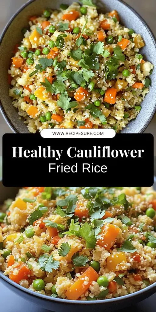 Discover the delicious world of Cauliflower Fried Rice, a tasty and healthy alternative to traditional fried rice! Packed with flavor and low in carbs, this dish is perfect for any meal. Learn how to make fluffy cauliflower rice and explore fun variations that keep your dinners exciting. Whether you're on a diet or just looking for a quick meal, this recipe is your answer. Click through to explore the full recipe and start cooking today!