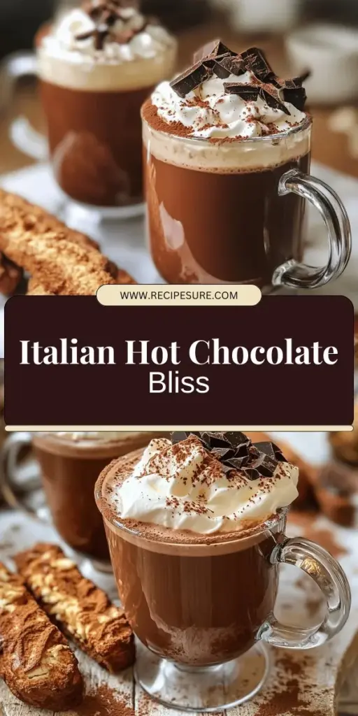 Indulge in the ultimate creamy delight with authentic Italian hot chocolate! This rich and velvety drink isn’t just a treat; it’s a cultural experience. Learn how to create this luscious beverage using simple ingredients like whole milk, dark chocolate, and cornstarch for that perfect thickness. Whether you stick to the classic recipe or explore fun variations, you can elevate your hot chocolate game. Click through to discover the full Italian hot chocolate recipe and start your delicious journey!